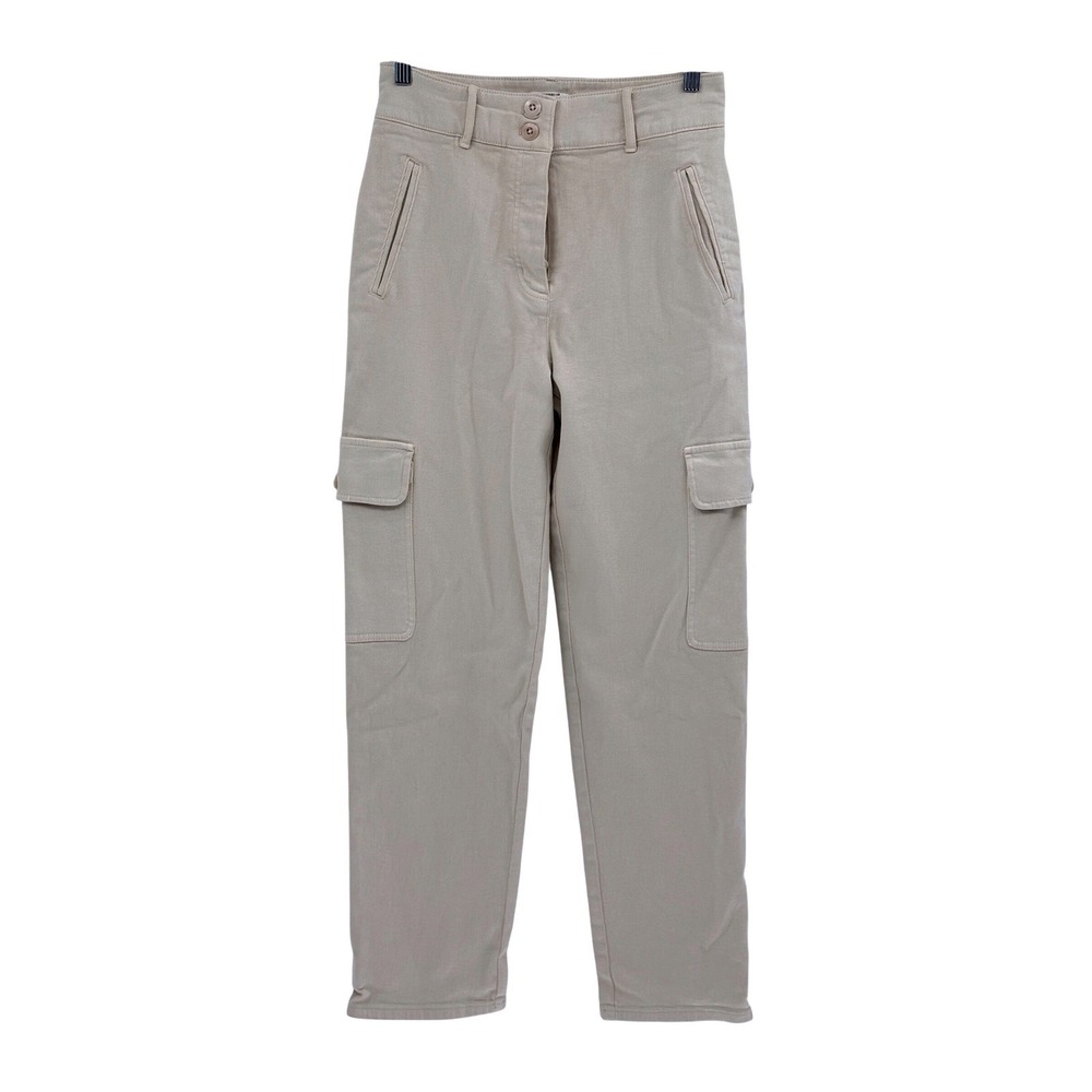 Wilfred Free Cargo Pants Twill Modern Women Size 4 Off White High Rise